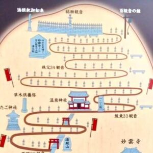 妙雲寺百観音の鐘_案内図