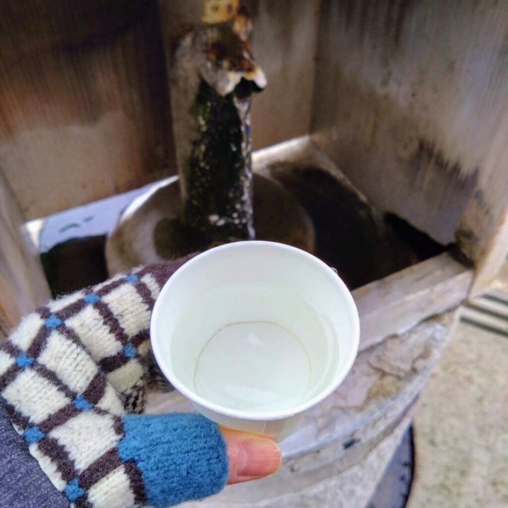 湯っ歩の里飲泉堂_飲泉無色透明